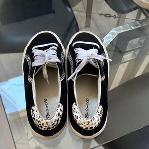 Madewell Kids Black and White Patterned Sneakers